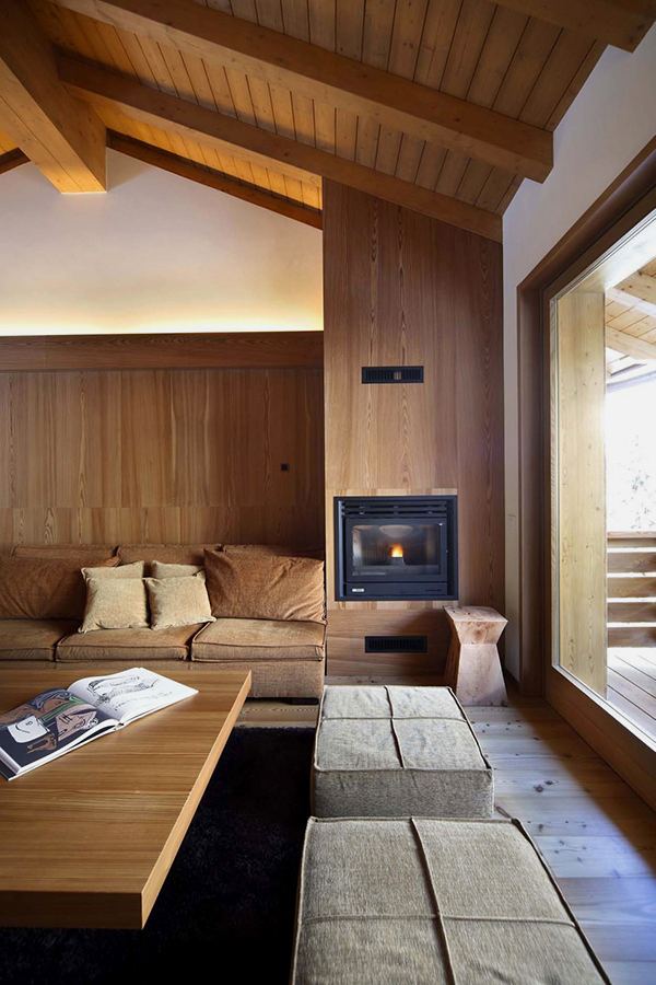 Amazing Cozy Apartment Interior Design Whole Wooden Elements 